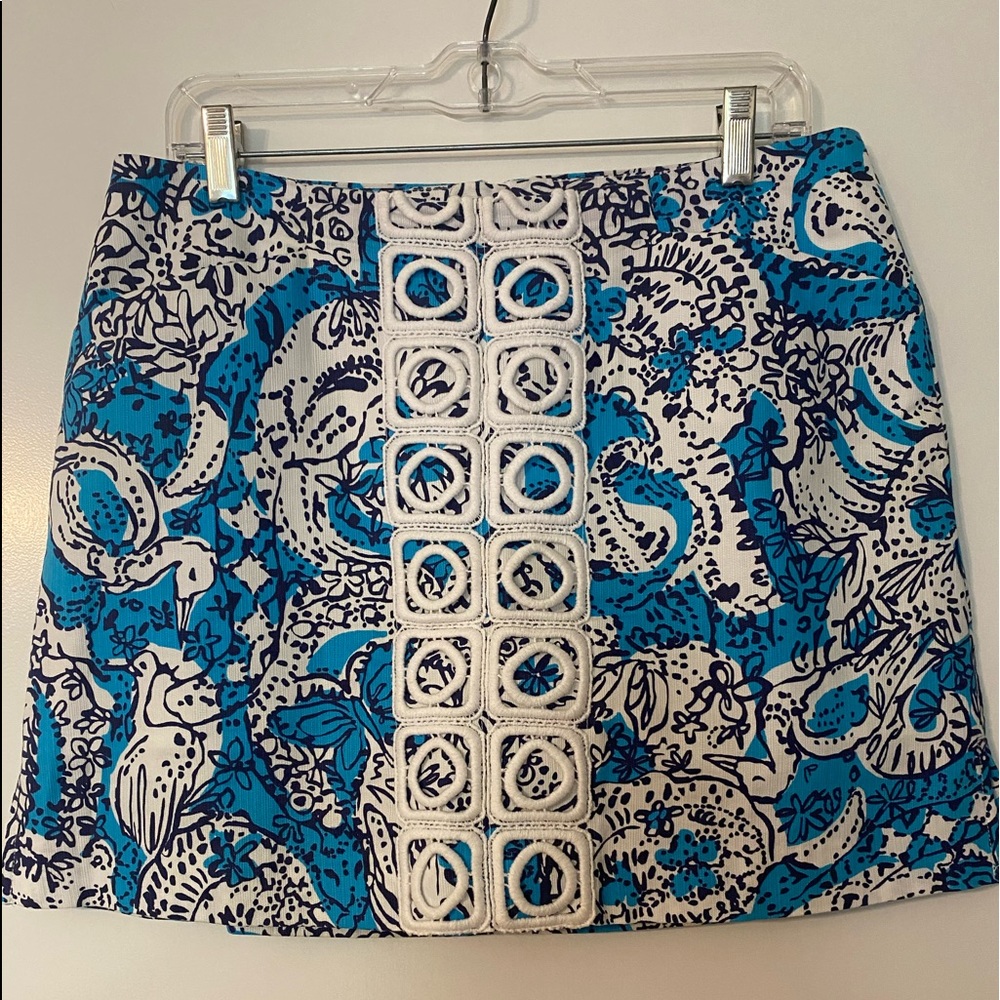 Lilly Pulitzer Marigold Skort in Ariel Blue.Perfect condition.Worn once/like new